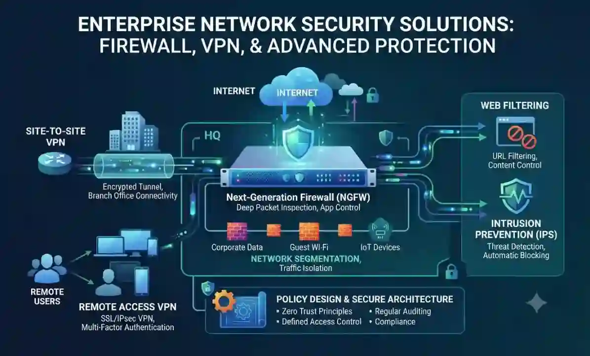 Firewall, VPN and Network Security Solutions – Fourteck Tanzania business technology solution