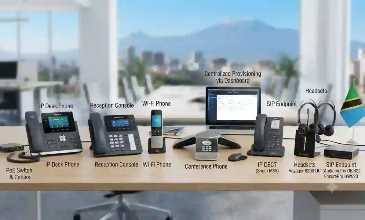 IP Phones and Business Desk Telephony – Fourteck Tanzania business technology solution